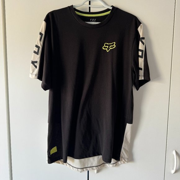 Fox MTB Men Shirt Black Large Mountain Bike - Picture 1 of 3